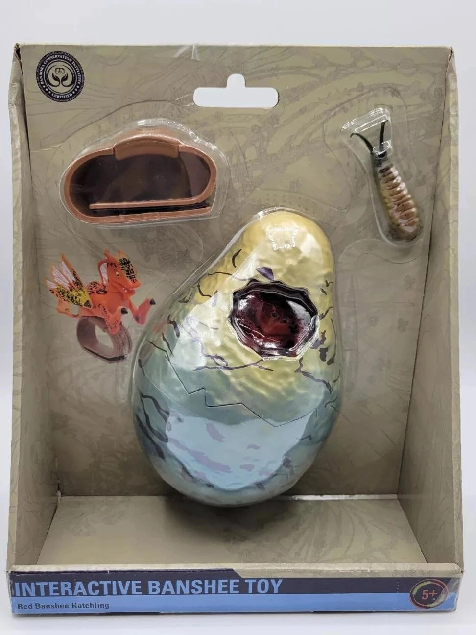 Theme Park Merchandise WDW DParks Interactive Banshee Toy Red Banshee Hatchling Egg