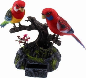 Tipmant Eelctric Birds Talking Parrots Electronic Pets Office Home Decoration Recording & Playback Function, Pen Holders Kids Toys