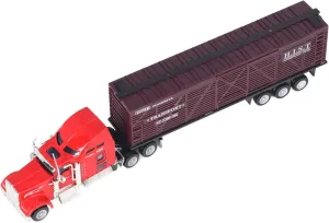 TOPINCN Kids Trucks Model, 1:65 Wear Interactive Transport Truck Model for Kids (Type 2)