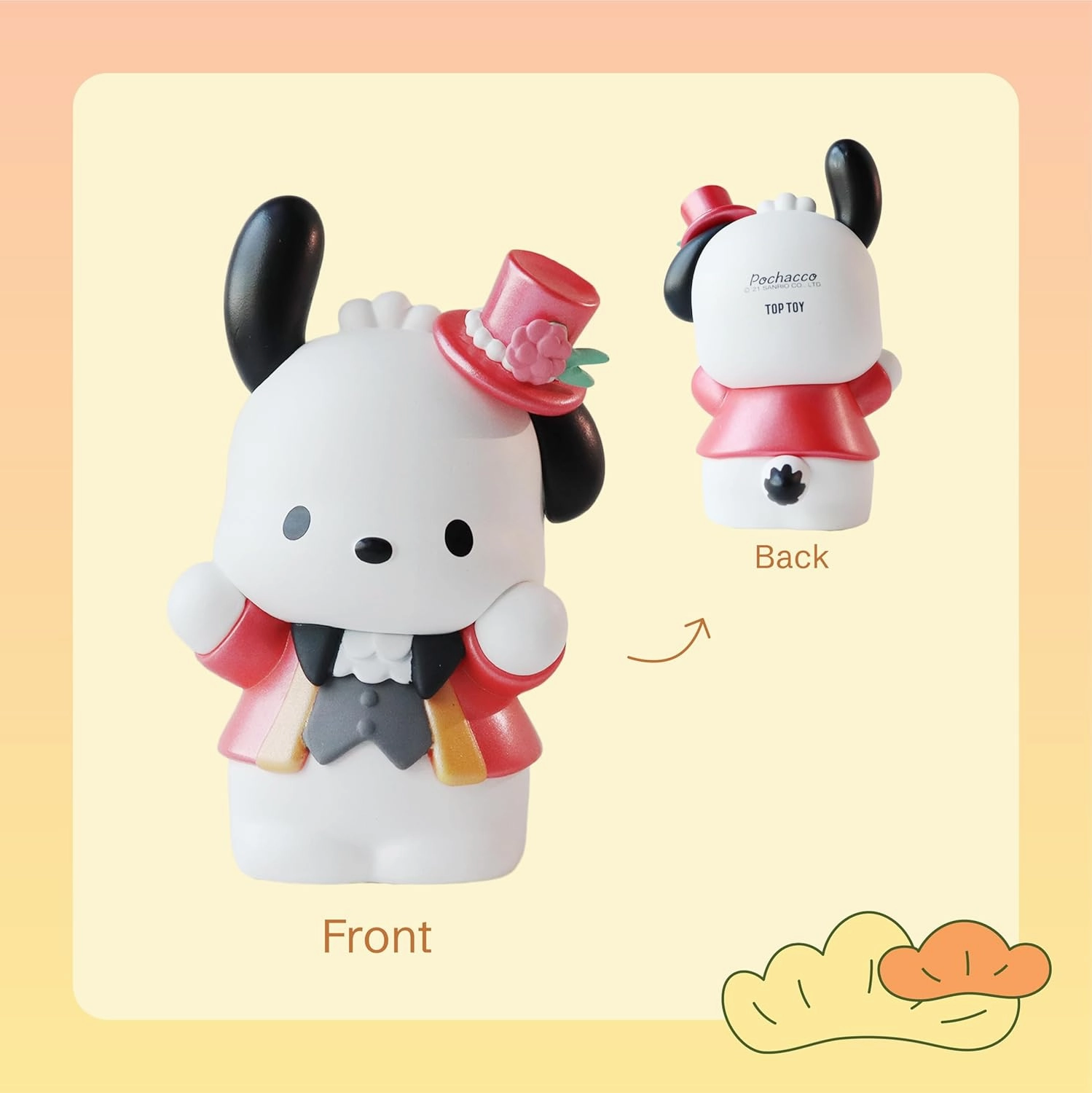 TOPTOY Top Toy Up Town Day, Hello Kitty Collectible Blind Box Figures, Home Decor for Any Room, Stationary Desk Accessories, for Birthdays or Holidays Like Christmas, Whole Set