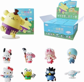 TOPTOY Top Toy Up Town Day, Hello Kitty Collectible Blind Box Figures, Home Decor for Any Room, Stationary Desk Accessories, for Birthdays or Holidays Like Christmas, Whole Set