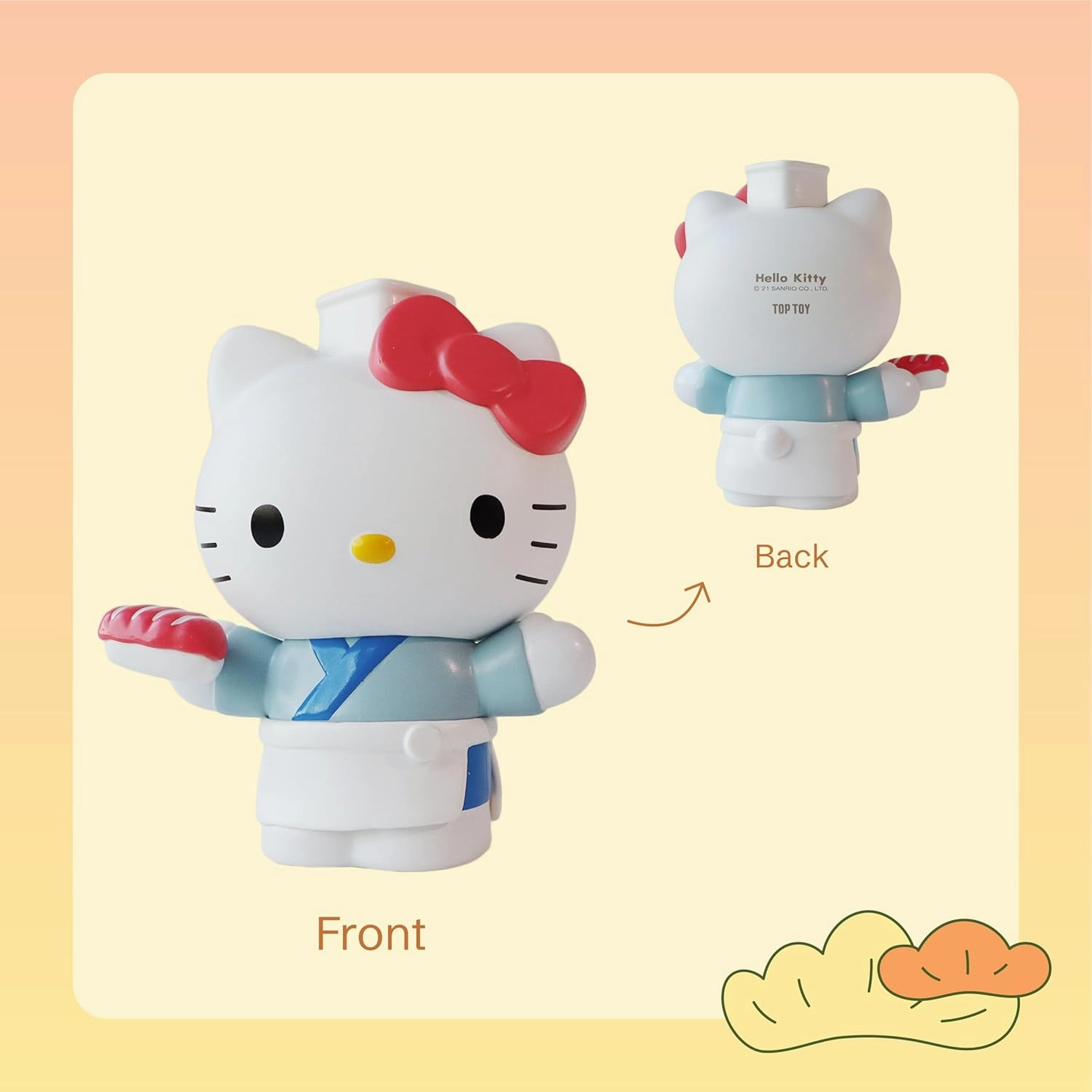 TOPTOY Top Toy Up Town Day, Hello Kitty Collectible Blind Box Figures, Home Decor for Any Room, Stationary Desk Accessories, for Birthdays or Holidays Like Christmas, Whole Set