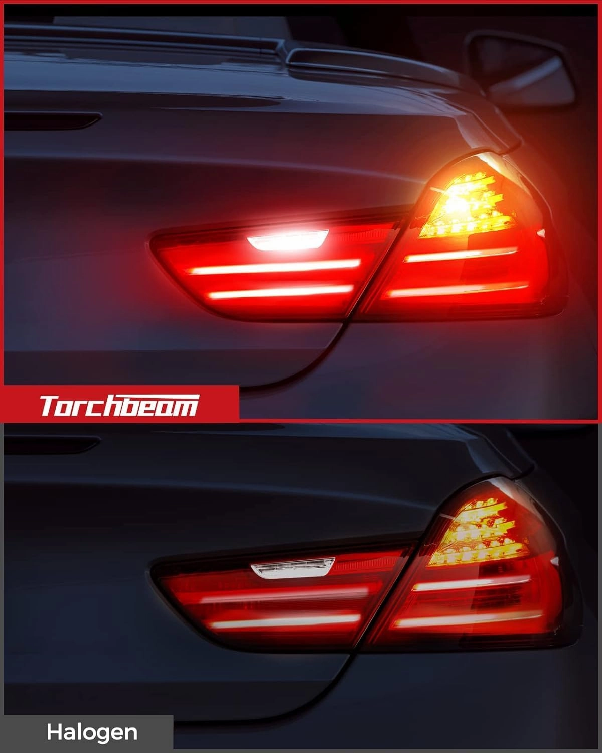 Torchbeam 3157 LED Bulbs Amber with External Resistor for Turn Signal Lights, 600% Brighter 3156 3056 3356 3057 4157 3457 4156 with HD projector for Blinker Side Marker Parking Lights, 3030 38-SMD