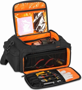 TORIBIO RC Car Bag for 1/14, 1/16 and 1/18 Car, Storage Bag for RC Cars with Bottom Clapboard for Support, Multipocket Protective RC Carry Case Tools Accessories, 15.4"x11.5"x7.4"