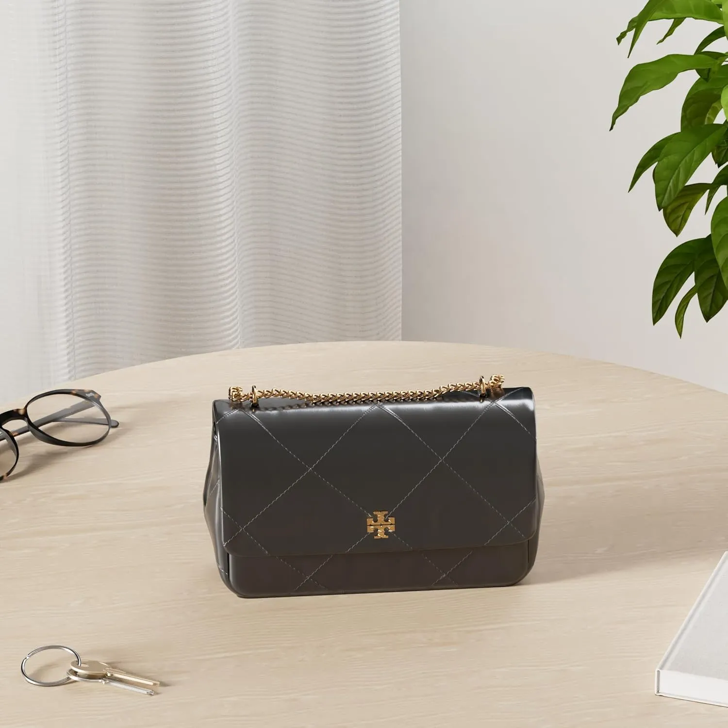 Tory Burch Women's Mini Kira Diamond Flap Bag