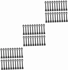 Totority 3sets Simulation Mini Lamps Miniature Landscape Light Models Decorative Street Lamps 20pcs*3