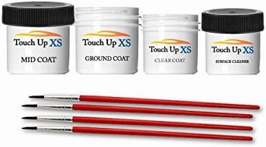 TouchupXS-Perfect Match for Subaru Legacy K1X Crystal White Pearl 2oz & 1oz Combo Touch Up Kit with Surface Cleaner