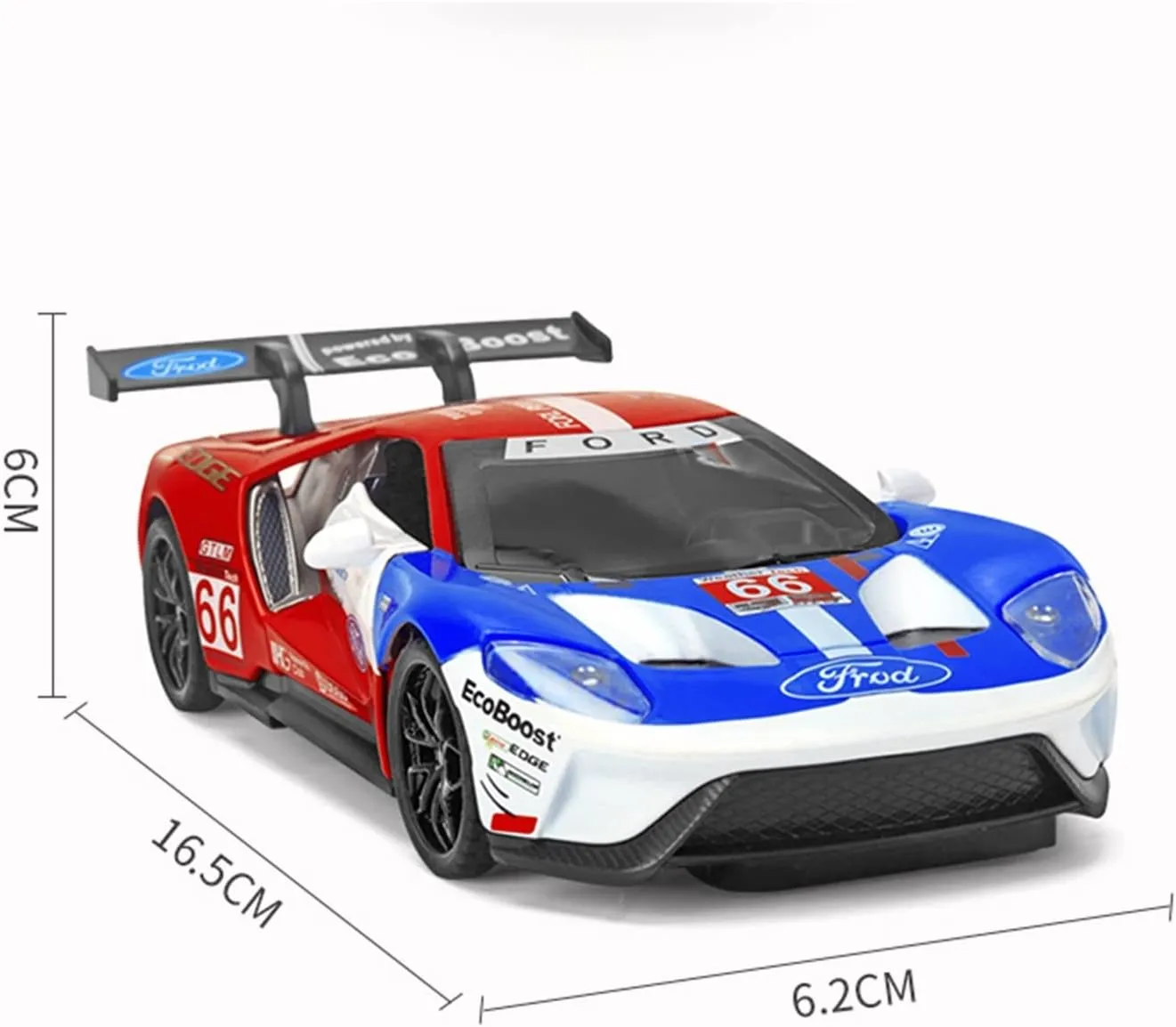 Toy car Model 1:32 for Ford GT Le Mans V8 Race Car Alloy Car Model Diecasts with Light Sound Toys for Children (Color : 6)