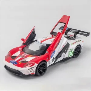 Toy car Model 1:32 for Ford GT Le Mans V8 Race Car Alloy Car Model Diecasts with Light Sound Toys for Children (Color : 6)