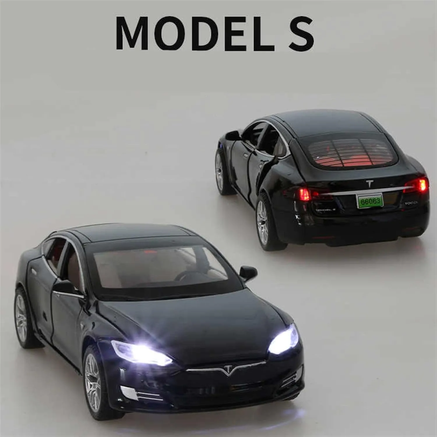 Toy car Model 1:32 for Model X Alloy Car Model Diecast Toy Car Model Simulation Sound and Light Kids Toy Gift (Color : A1)
