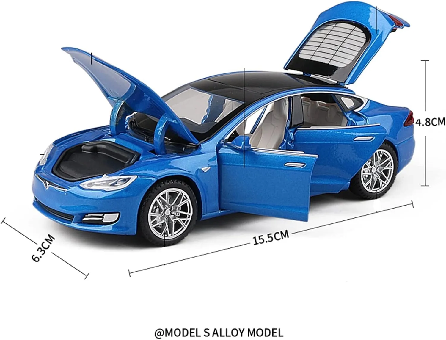 Toy car Model 1:32 for Model X Alloy Car Model Diecast Toy Car Model Simulation Sound and Light Kids Toy Gift (Color : A1)