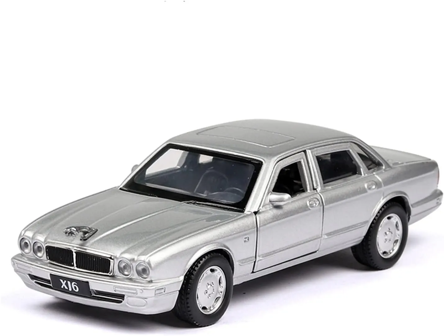 Toy car Model 1:36 for Jaguar XJ6 Classic Alloy Auto Car Model Diecasts with Pull Back Wheels Toy for Kids Gifts (Color : Silver)