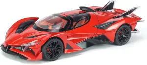 Toy Cars Apo Project EVO Model 1:24 Metal Diecast Car Toys with Light and Sound Pull Back Car for 3 4 5 6 7 Year Old Boys (Red)