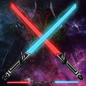 TOY Life 2 Pack Dark Saber Light a Saber for Kids Light up Sword for Kids LED Light A Saber Lightsavers Inquisitor Light Up Swords Sable de Luz Sound Retractable Attachable