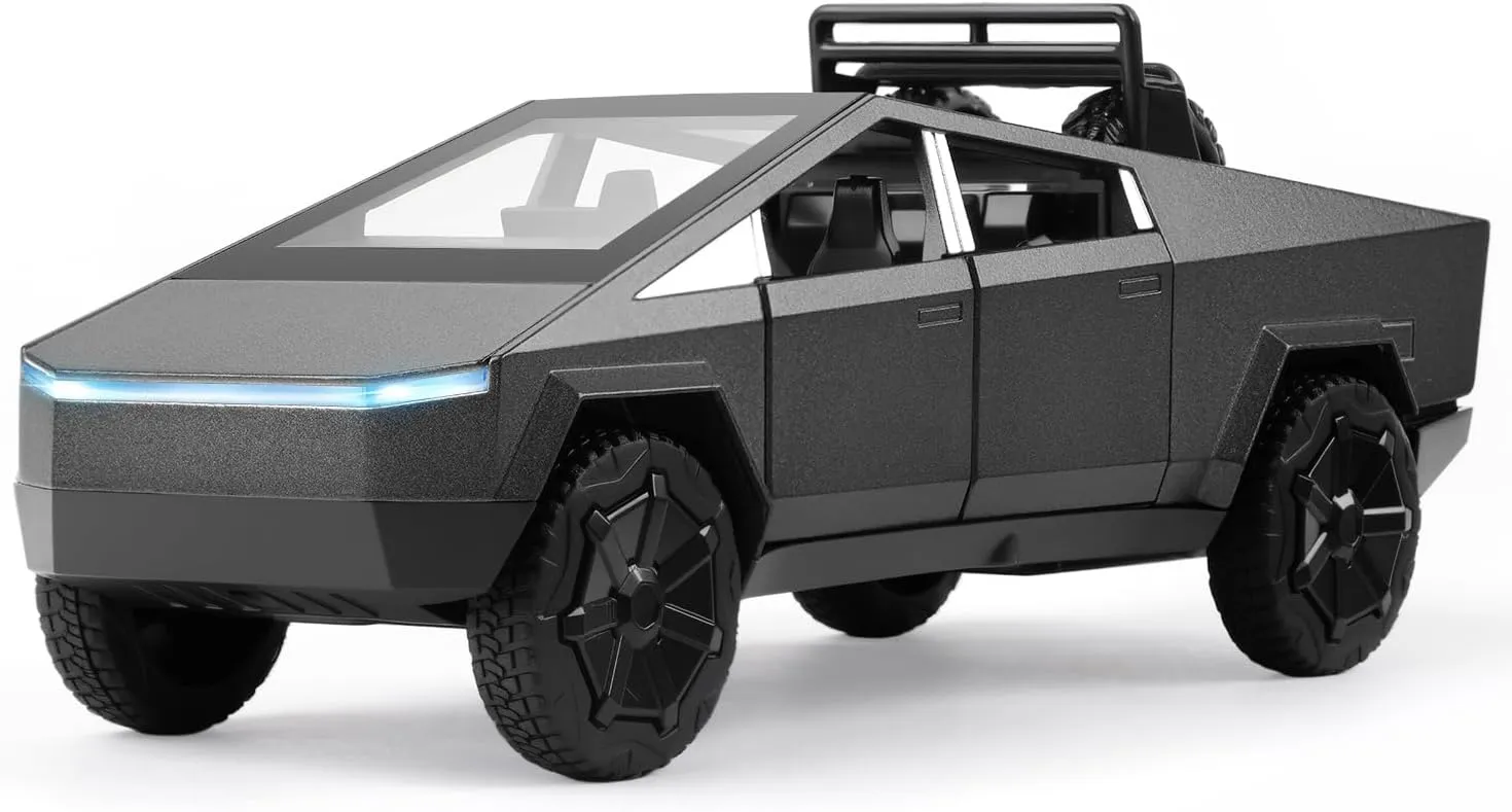 Toy Pickup Truck for Kids Ages 4-7,1/32 Scale Diecast Metal Truck Model Car with Light and Sound Pull Back Toys Cars for Boys Age 8-12
