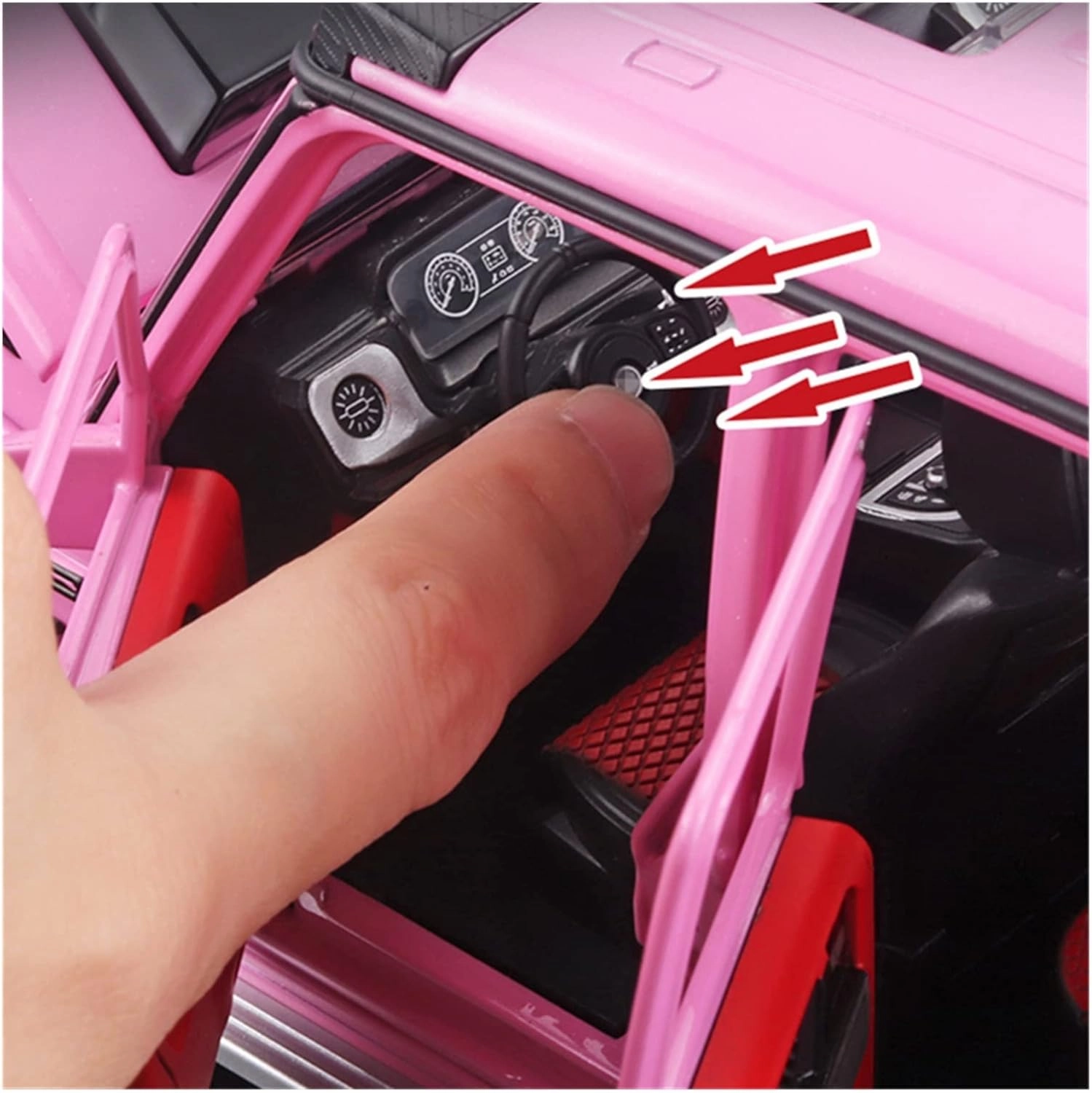 Toy car Model 1:18 for G700 G65 G63 Alloy Car Model Diecast Metal Toy Off-Road Vehicle Sound and Light Kids Toy Gift (Color : Red)