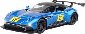 Toy car Model 1:22 for Aston Martin GT Alloy Diecasts Car Model Sound and Light Pull Back Collection Kids Toy (Color : Blue)