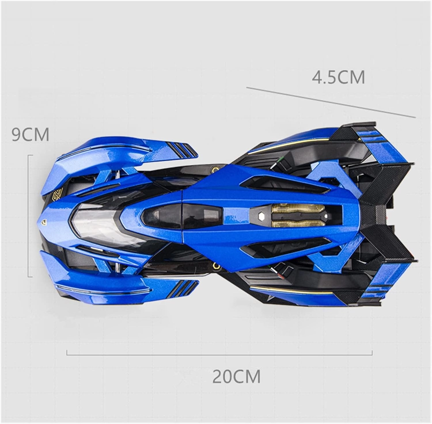 Toy car Model 1:24 for Concept Sports Alloy Car Model Diecasts Metal Simulation Toy with Sound and Light Kids Gift (Color : Green)