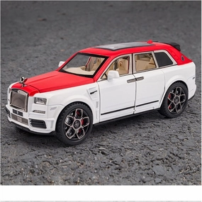 Toy car Model 1:24 for Rolls Royce Cullinan Diecasts Alloy Simulation Pull Back Car Model Sound Light Kids Toy Gifts (Color : A1)