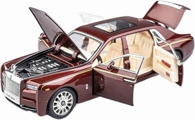 Toy car Model 1:24 for Rolls-Royce Sound and Light Pull Back Car Model Alloy Sports for Children's Toys (Color : A1)