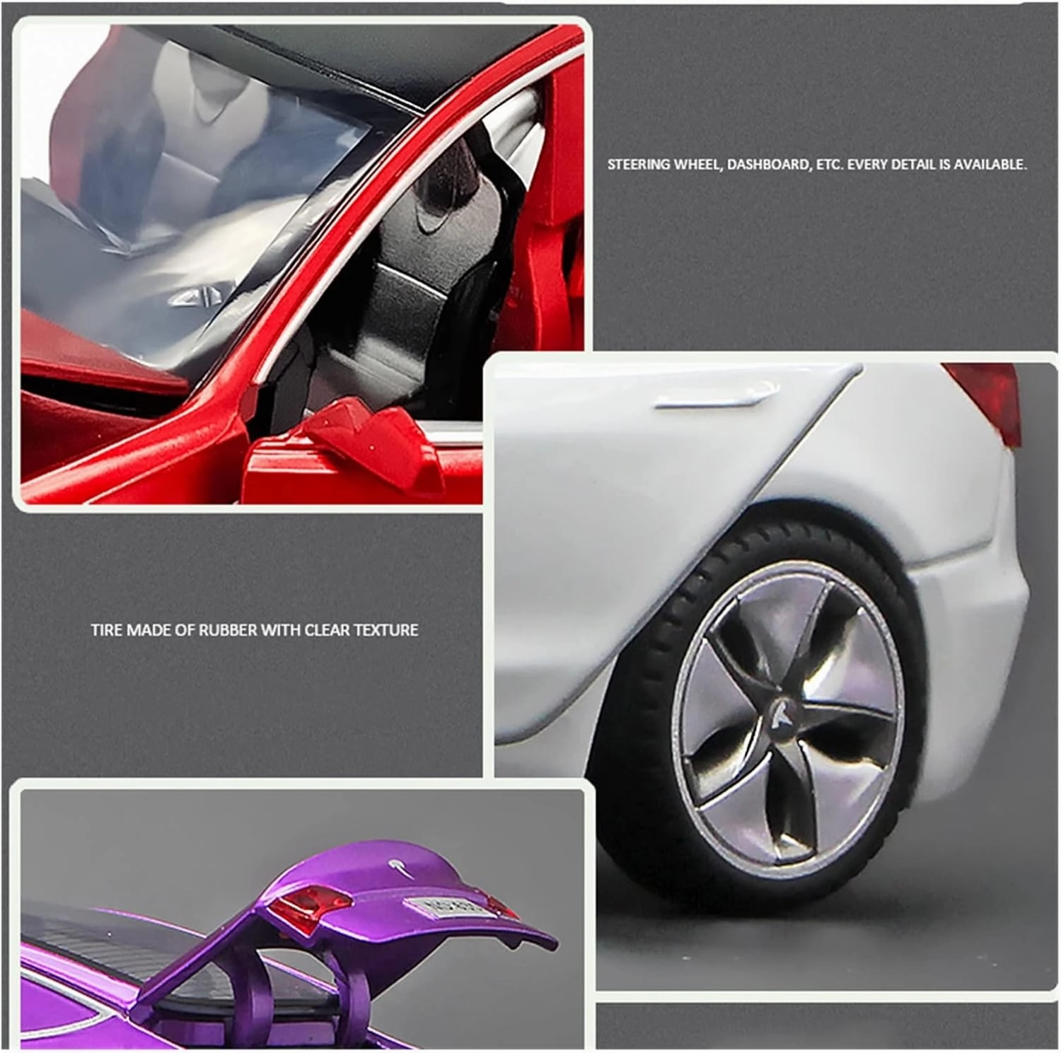 Toy car Model 1:32 Alloy Car Model Diecasts Toy Kid Toys for Children Gifts (Color : Black)