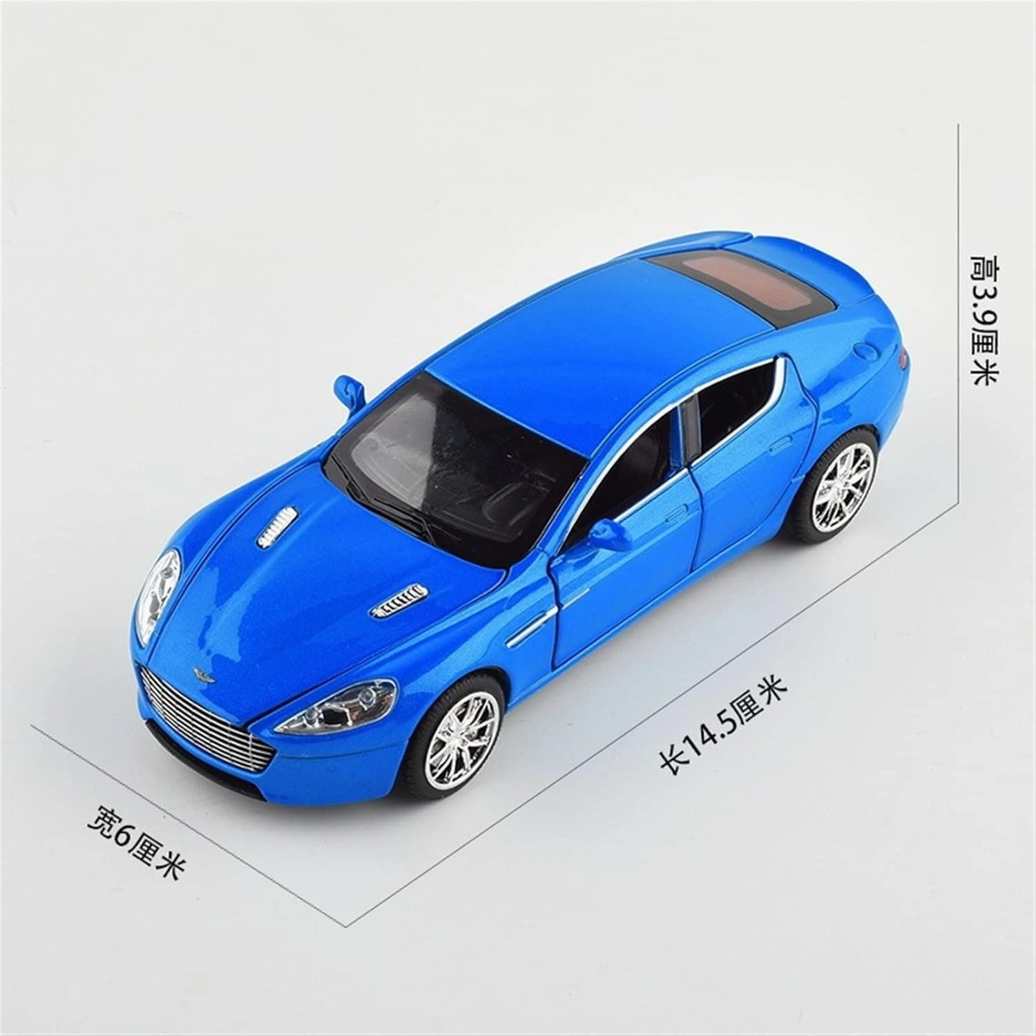 Toy car Model 1:32 for Aston Martin DB9 V12 Supercar Toy Alloy Car Model Diecasts Toy Sound and Light Toys Gift (Color : Black)