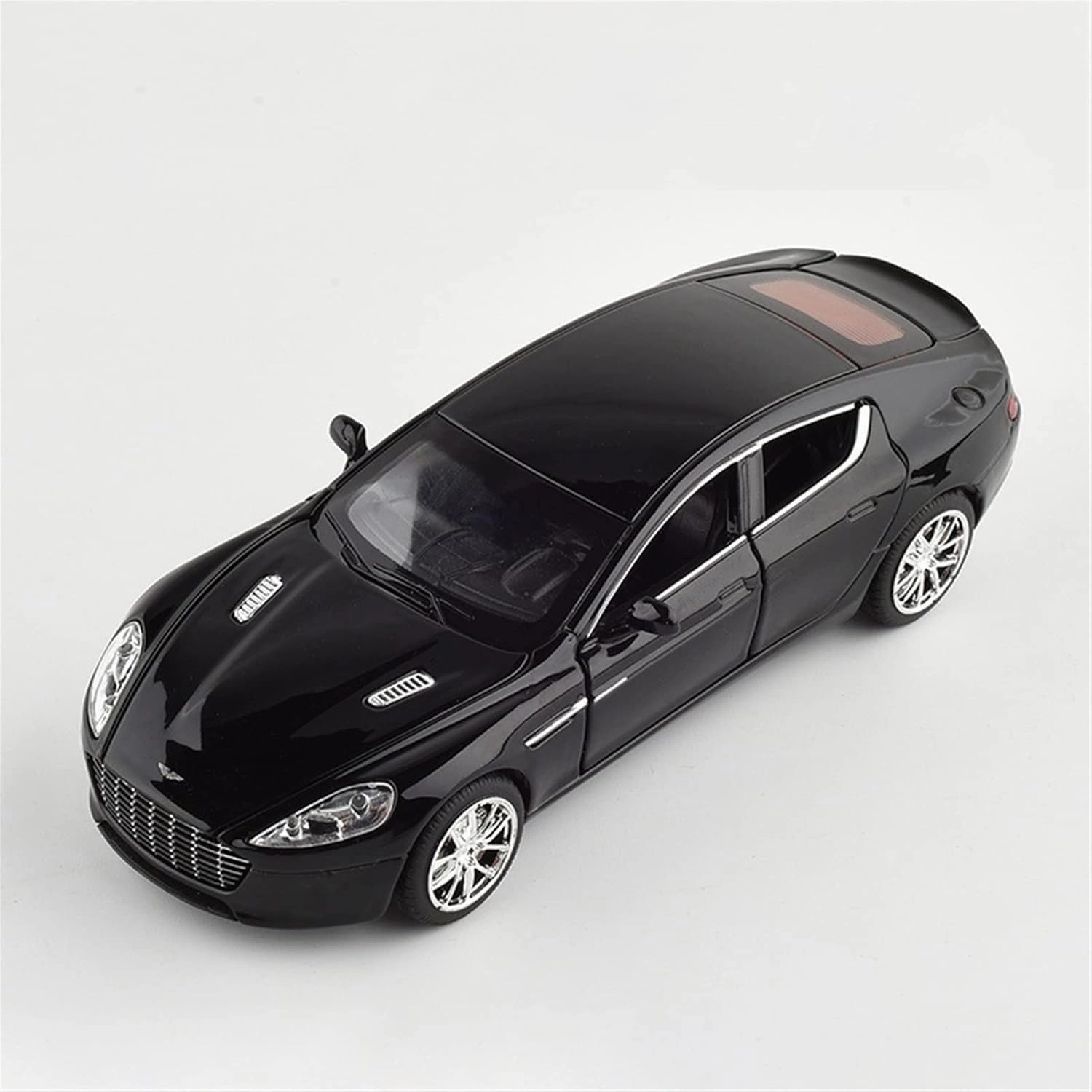 Toy car Model 1:32 for Aston Martin DB9 V12 Supercar Toy Alloy Car Model Diecasts Toy Sound and Light Toys Gift (Color : Black)