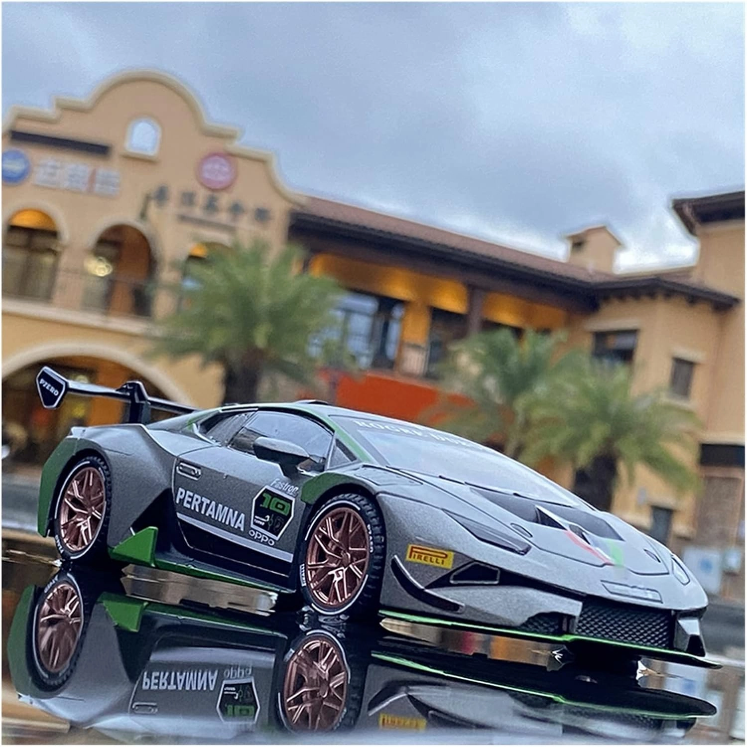 Toy car Model 1:32 for Huracan ST EVO Alloy Sports Car Model Diecast Toy Sound Light Collection Kids Gift (Color : D4)