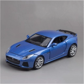 Toy car Model 1:32 for Jaguar F-Type Toy Alloy Car Model Diecasts Toy Vehicles Car Model Sound Light Gift (Color : Blue)