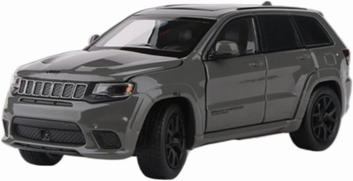 Toy car Model 1:32 for Jeeps Grand Cherokee Alloy Car Model Diecasts Toy Off-Road Sound and Light Kids Gifts (Color : Silver)