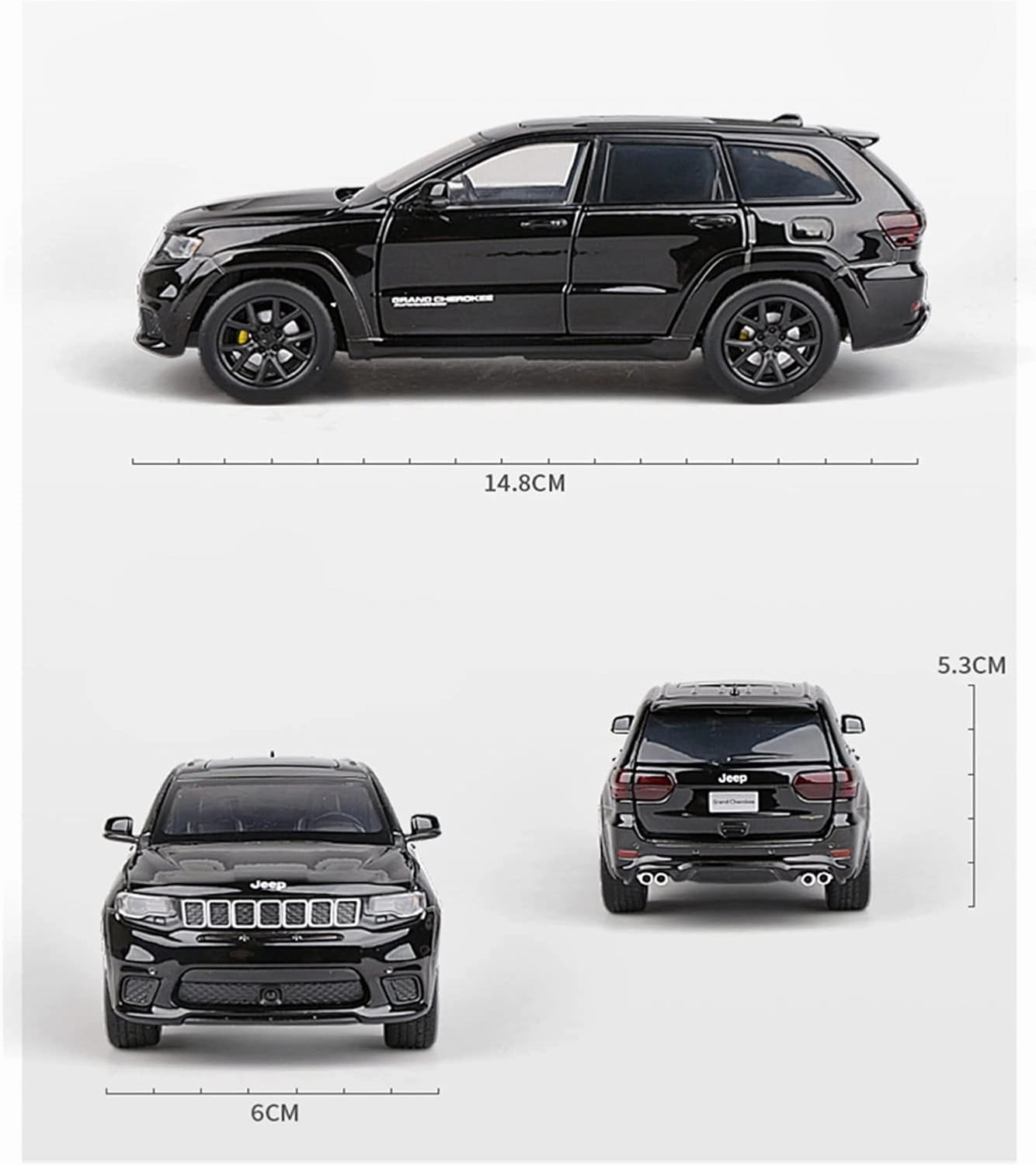 Toy car Model 1:32 for Jeeps Grand Cherokee Alloy Car Model Diecasts Toy Off-Road Sound and Light Kids Gifts (Color : White)