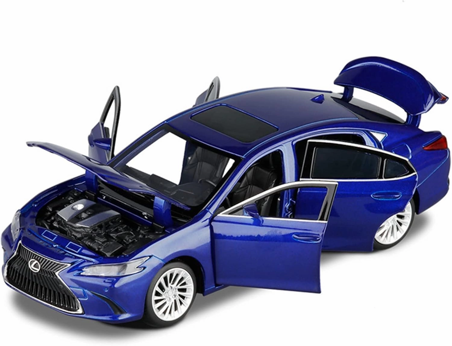 Toy car Model 1:32 for Lexus ES300 Coupe Simulation Car Model Alloy Children Toys Gift Off-Road Car Kids (Color : Black)
