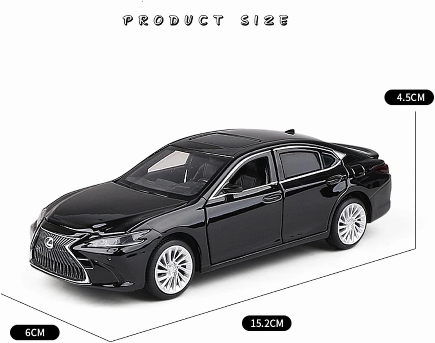Toy car Model 1:32 for Lexus ES300 Coupe Simulation Car Model Alloy Children Toys Gift Off-Road Car Kids (Color : Blue)