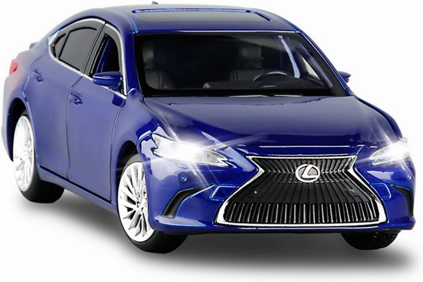 Toy car Model 1:32 for Lexus ES300 Coupe Simulation Car Model Alloy Children Toys Gift Off-Road Car Kids (Color : Blue)