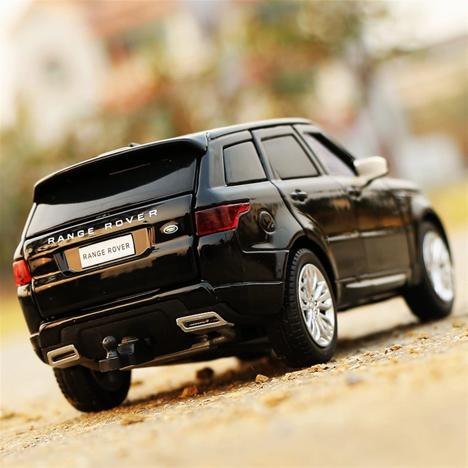 Toy car Model 1:32 for Range Rover Sports SUV Alloy Car Model Diecast Toy Sound and Light Childrens Toy Gift (Color : Black)