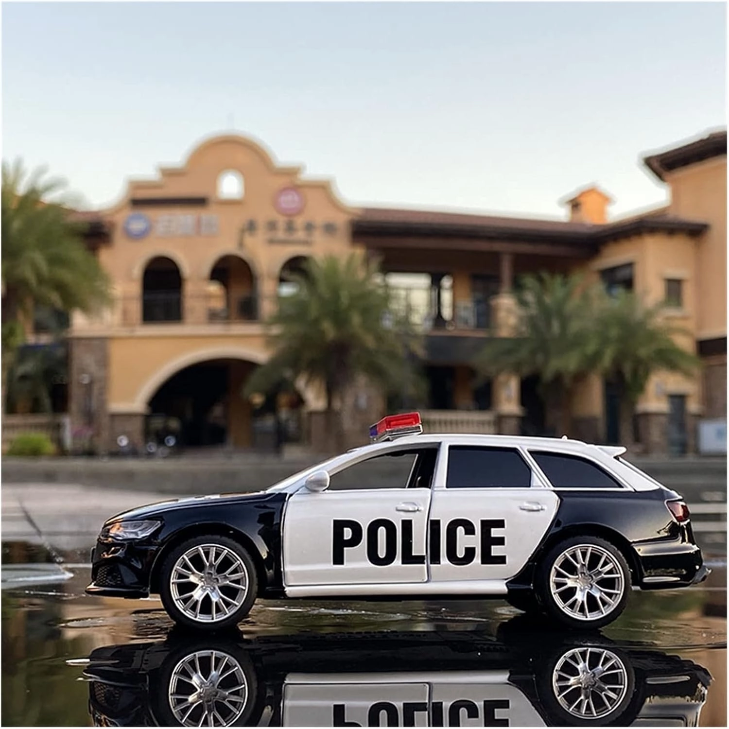 Toy car Model 1:36 for Audi RS6 Station Wagon Diecast Alloy Metal Luxury Car Model Pull Back Car for Children Toys (Color : Black)