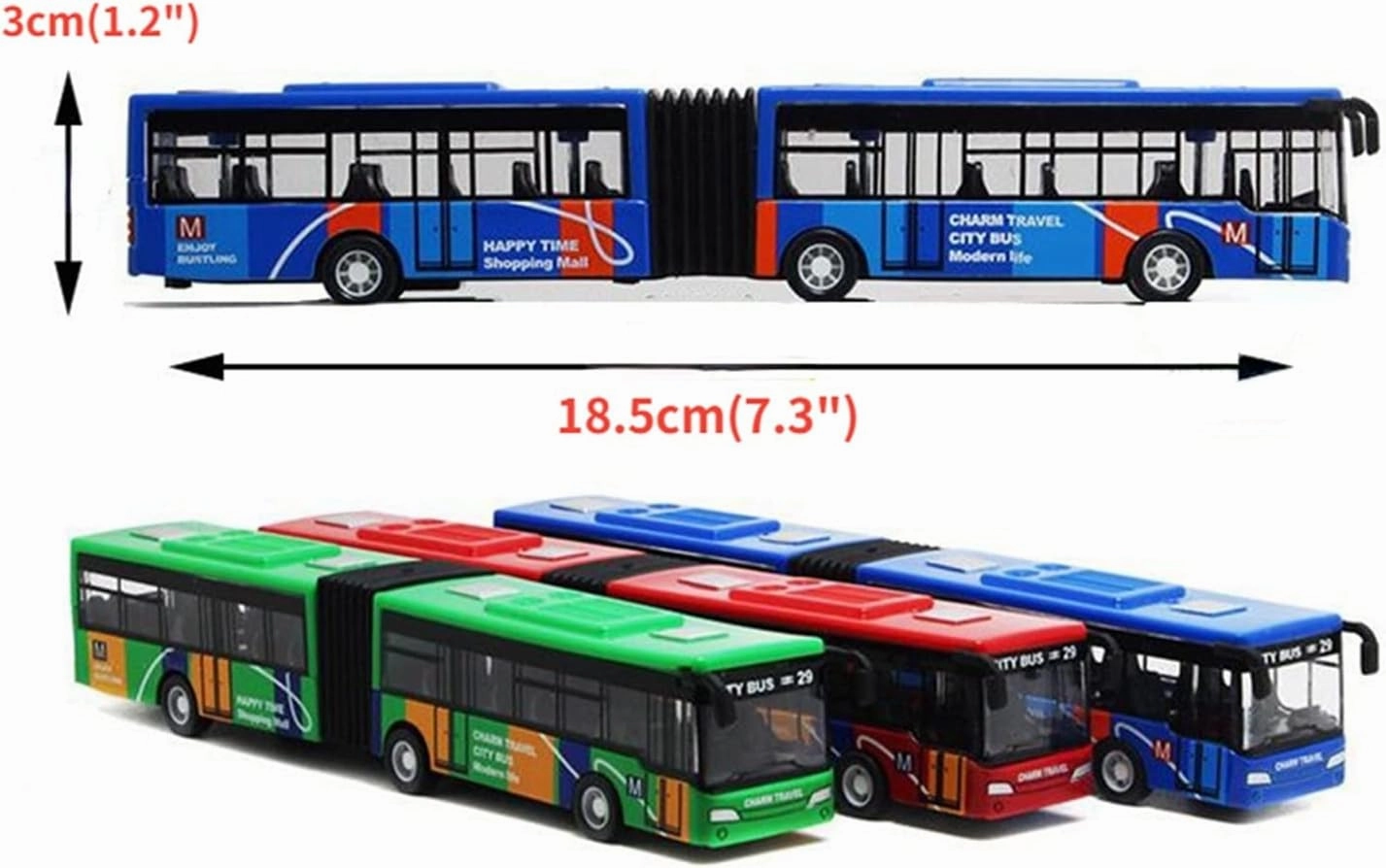 Toy car Model 1:64 Mini Car Model Pull Back Alloy City Express Bus Double Buses Diecast Toys Funny Kids Gifts (Color : Green)