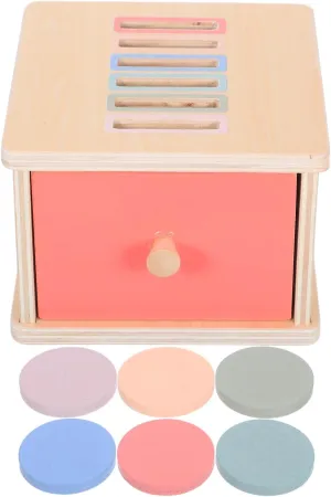 TOYANDONA Early Education Building Blocks Learning Game Color Matching Classification Colour Matching Color Sorting Boxes Matching Game for Wooden