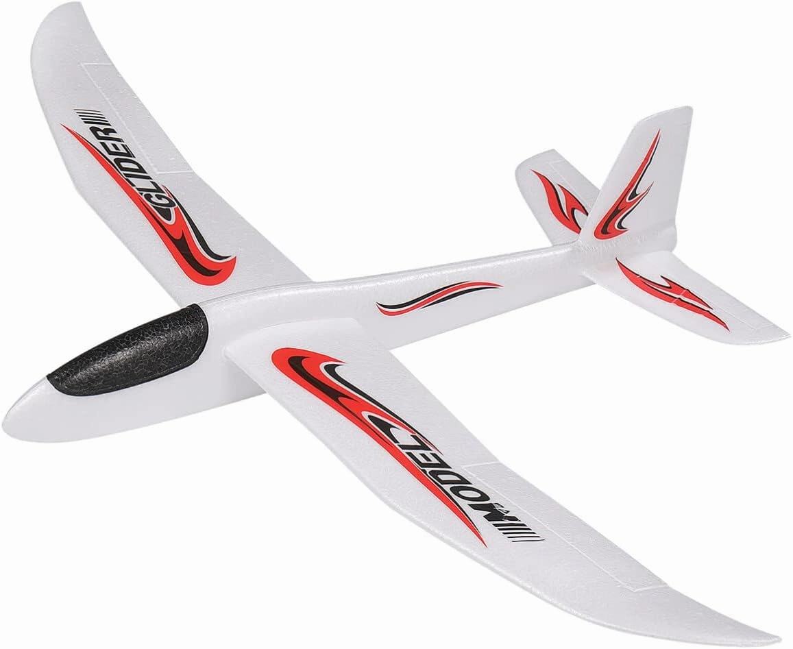 TOYANDONA Foam Glider Airplane Toys, 39 Inch Large Aircraft Hand Throwing Planes Throwing Model, Presents for 3 4 5 6 7 8 9 Years Old Boy, Outdoor Sport Toys Birthday Party Favors