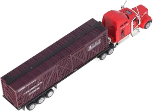 Transport Truck Model, 1:65 Pull Back Trucks Model Toy for Kids Children Christmas Gift (Type 2)