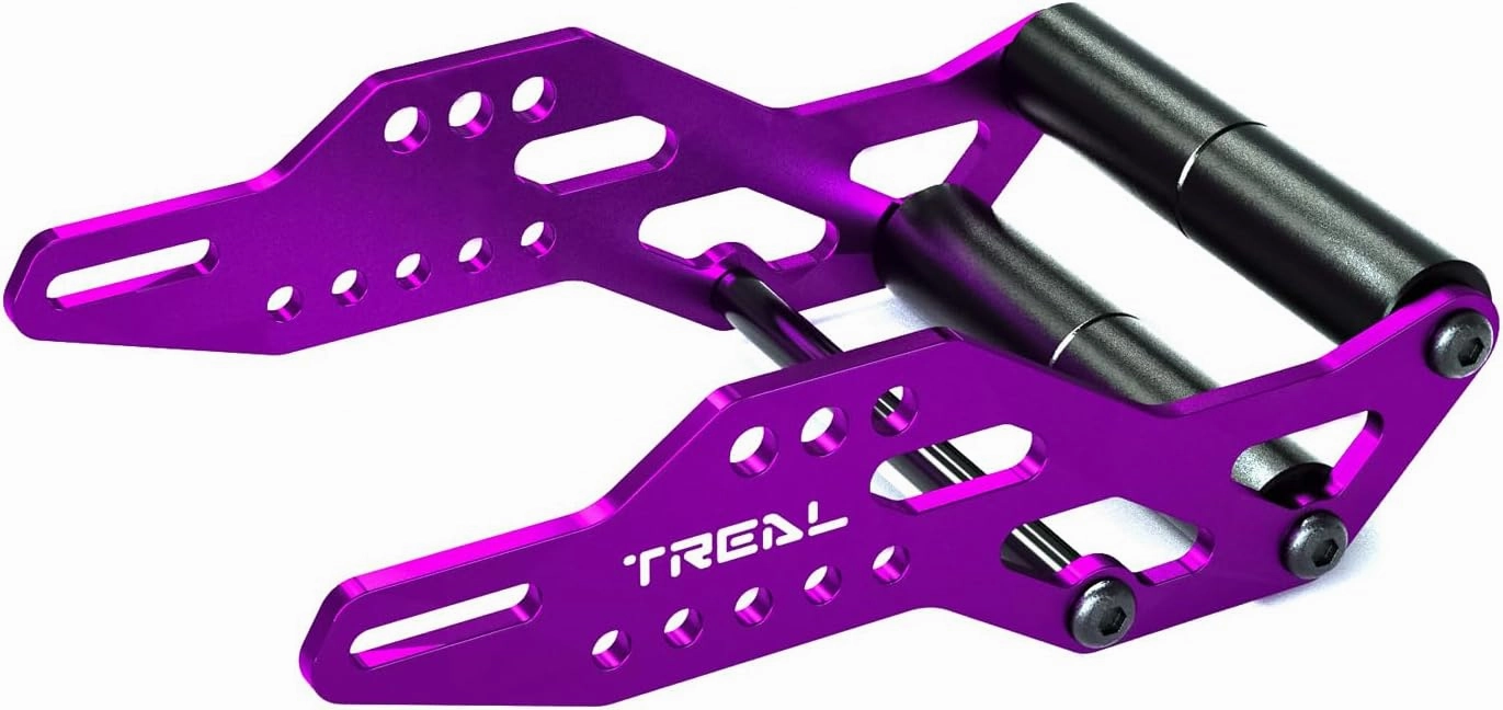 TREAL Aluminum 7075 Rear Wheelie Bar Set for Losi 1/18 Mini LMT(Purple)