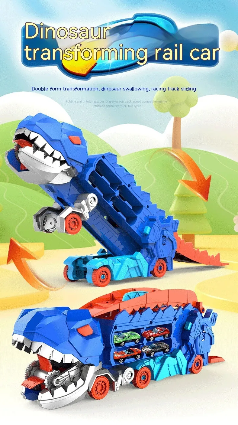 Tyrannosaurus Dinosaur Deformation Track Gliding Car