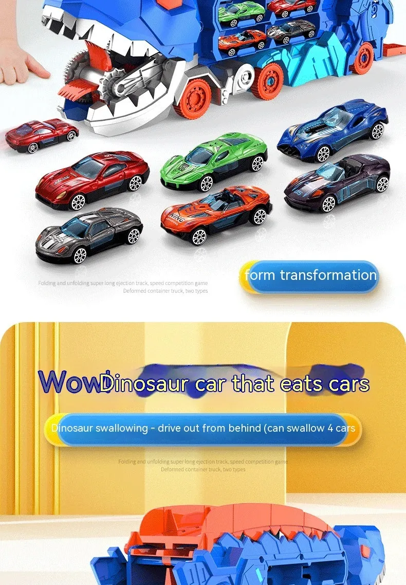 Tyrannosaurus Dinosaur Deformation Track Gliding Car
