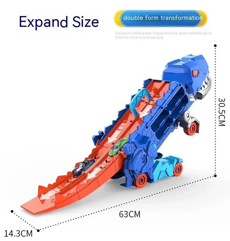 Tyrannosaurus Dinosaur Deformation Track Gliding Car