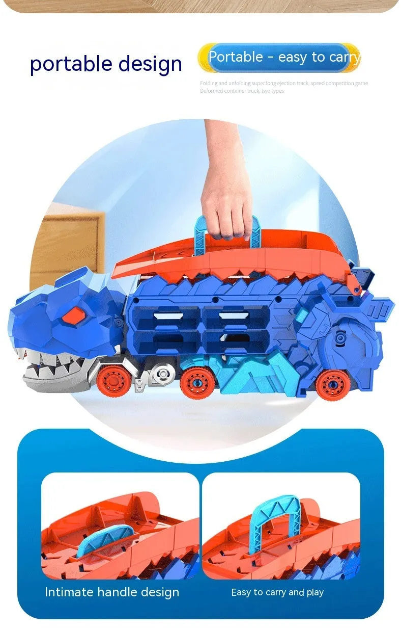 Tyrannosaurus Dinosaur Deformation Track Gliding Car