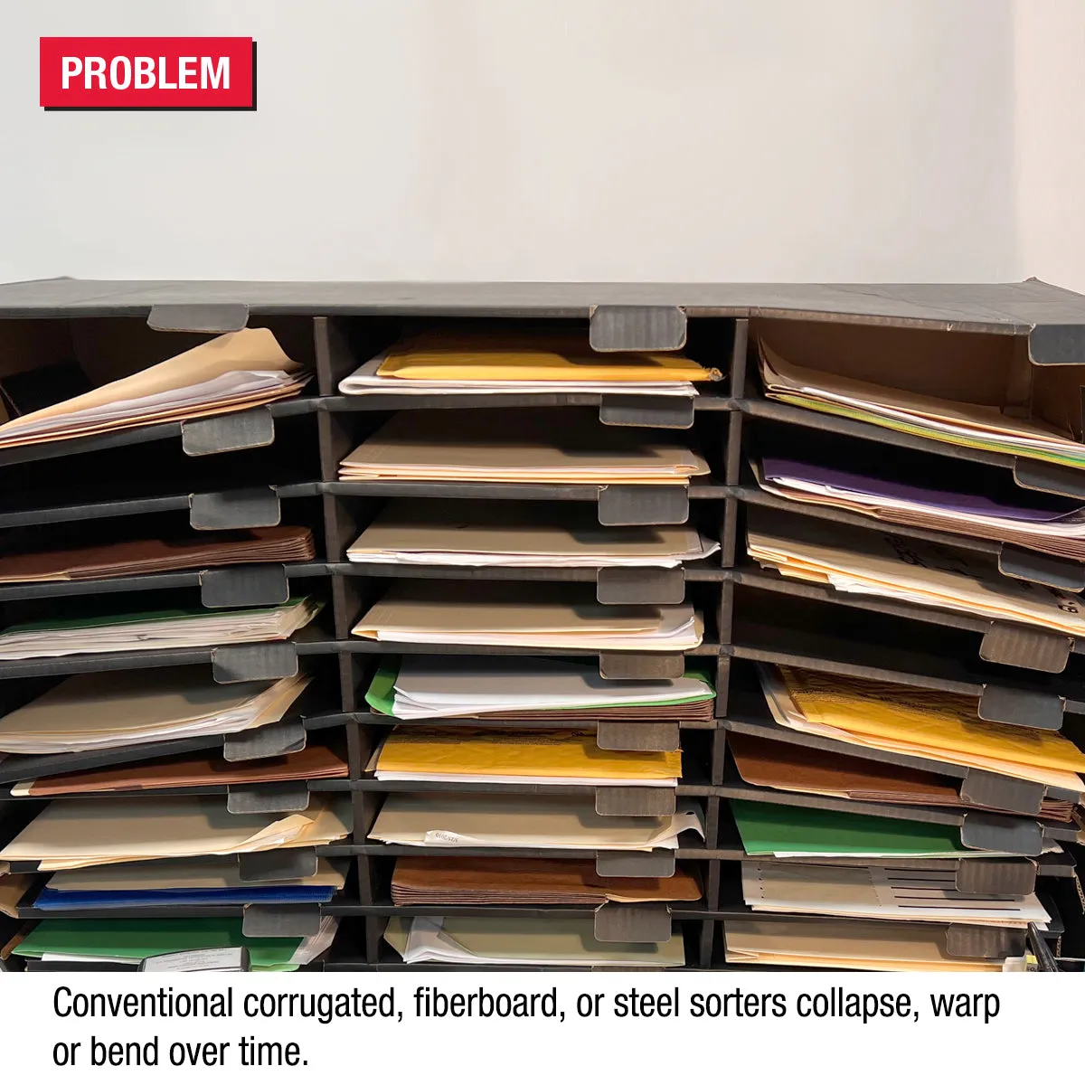 Ultimate Office TierDrop™ 32-Slot, 38"w Literature, Forms, Mail and Classroom Sorter
