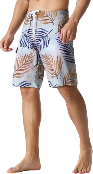 unitop Men's Bathing Board Trunks Beach Shorts Holiday Hawaiian Colorful Striped
