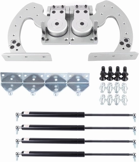 Universal Lambo Door Bolt Kit, Adjustable Universal Hinge Vertical Doors Hinge Kit 90 Degree Vertical Butterfly Door Conversion Kit Car Vertical Doors Bolt Kit for Most Car Vertical Doors