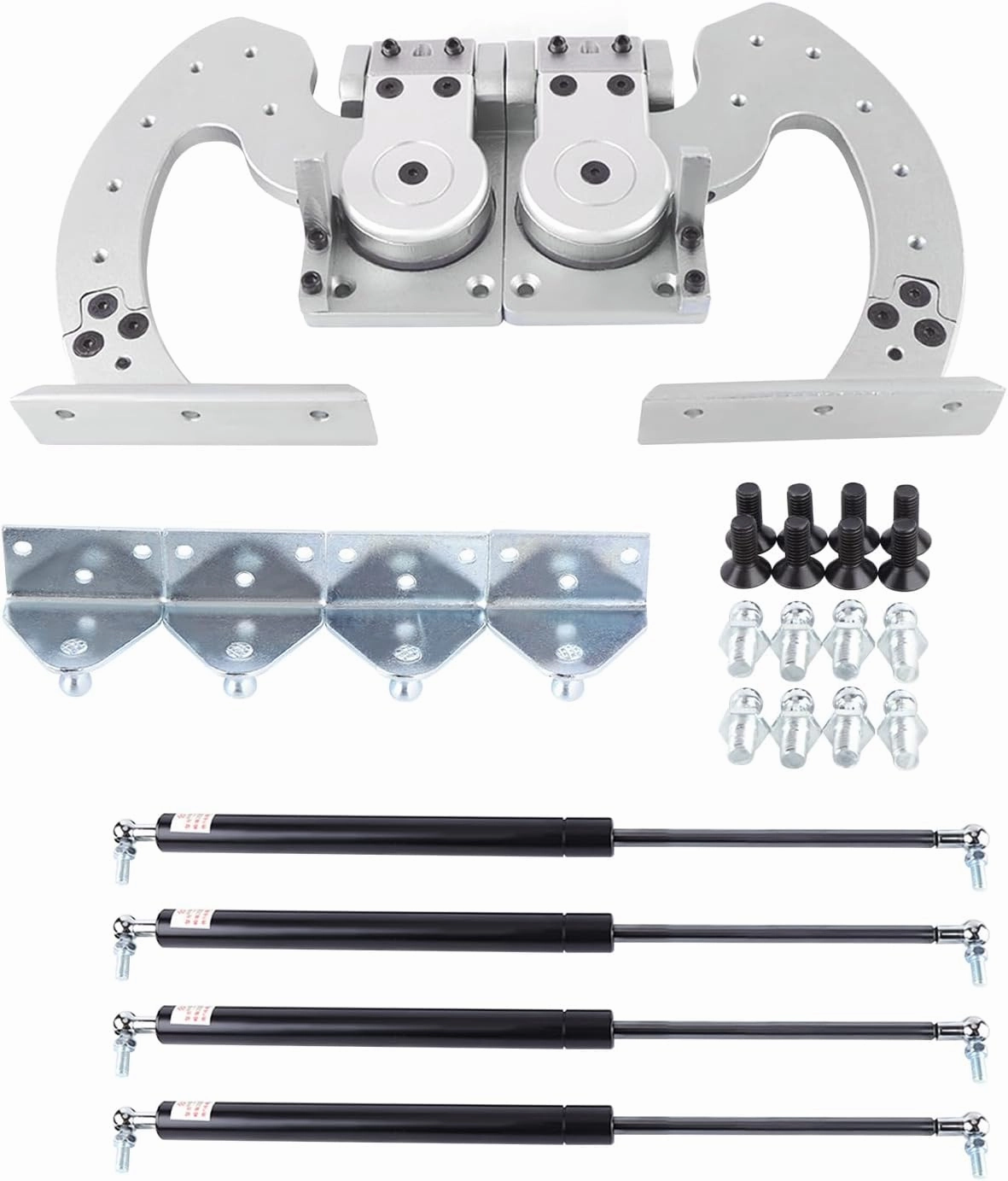 Universal Lambo Door Bolt Kit, Adjustable Universal Hinge Vertical Doors Hinge Kit 90 Degree Vertical Butterfly Door Conversion Kit Car Vertical Doors Bolt Kit for Most Car Vertical Doors