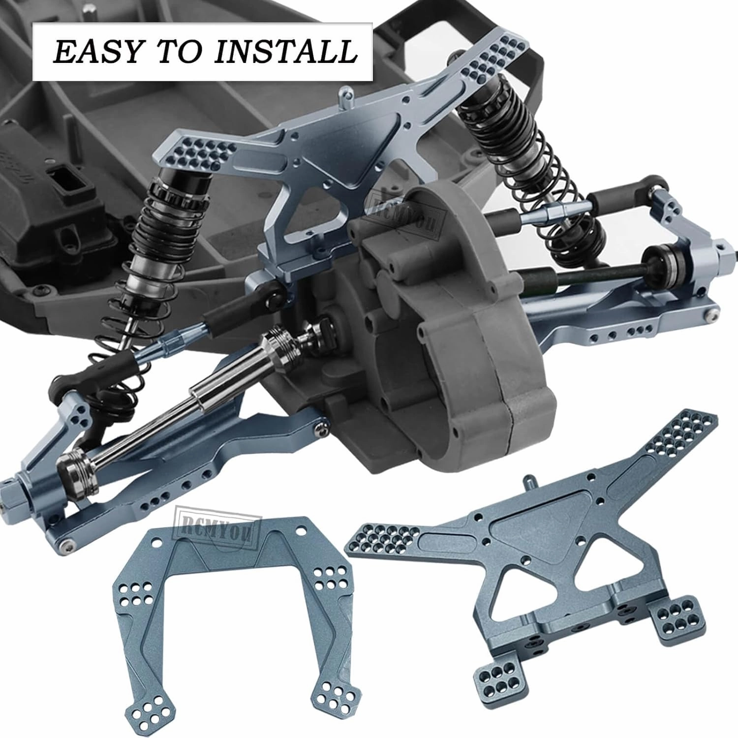 Upgrades Part for 1/10 Slash 2WD/Slash 2WD VXL,Alloy Big Bore RC Shocks Absorber,Suspension Arm,Caster Block,Steering Blocks,Rear Stub Axle Carriers,Steering Bellcranks,Shocks Tower,Titanium